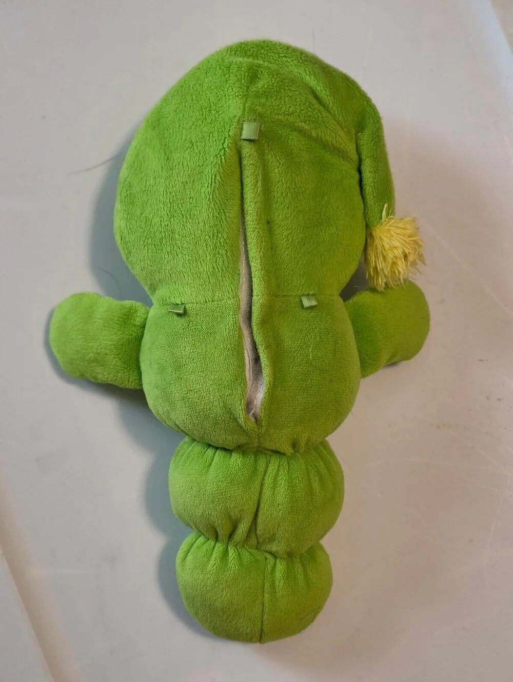 Vintage Glow Worm GloWorm Glo Green Plush Doll